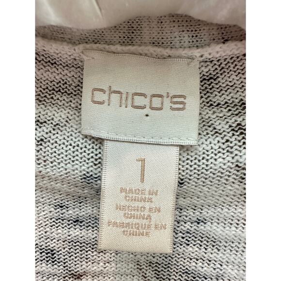 CHICO’S | Aztec Print Chevron Boho Lightweight Open Front Cardigan | Medium - Picture 5 of 7